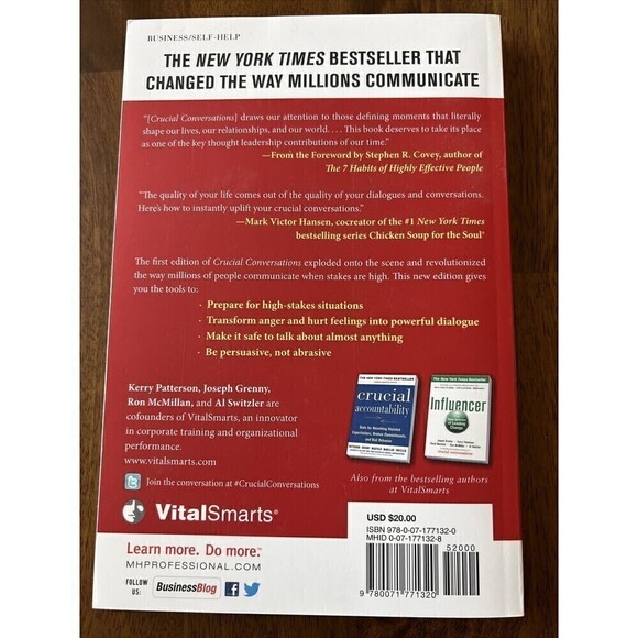 Crucial Conversations Tools for Talking When Stakes Are High, Second Edition by - Picture 2 of 4